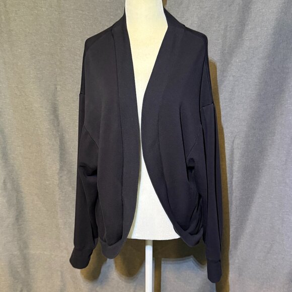 All in Motion Open Front Cardigan Women's Medium Black Long Sleeve Layering Top - Picture 1 of 5